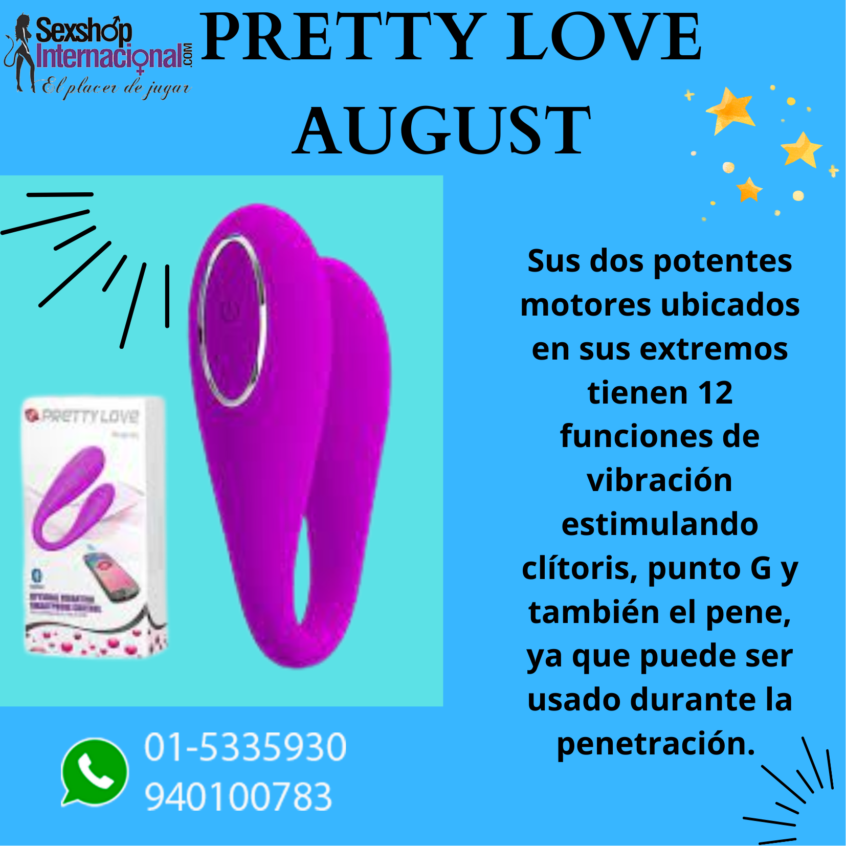 ESTIMULADOR PARA PAREJAS AUGUST 